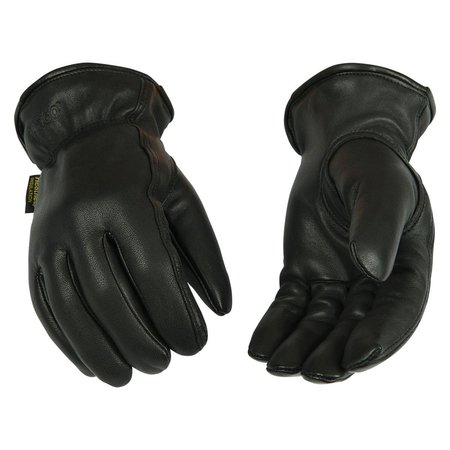 KINCO Kinco Lined Black Goatskin Driving Gloves 93HK-L